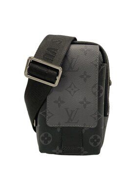 Louis Vuitton Shoulder Bag Monogram Eclipse Reverse Double Phone Pouch